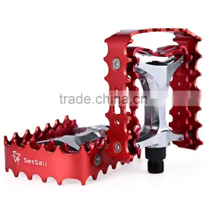 2 Pcs SETSAIL 662 Mountain Bike Bicycle Pedal BMX Ultra-light Pedal Bike Accessories With 2 Bearings Bike Parts 3 Colors thumbnail-1