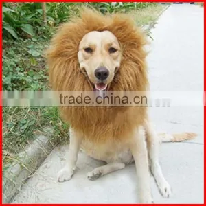 Festival Party Pet Costume - Lion Mane Wig for Large Dogs Brown thumbnail-5