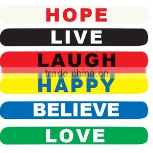 2012 Free Packing Fashion Slap Silicone Wristband thumbnail-1