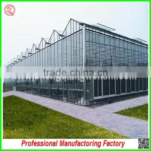 Hot Sale Multi-span Glass 9.6m Agriculture Greenhouse for Vegetables thumbnail-6