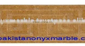 Indus Gold Carving Boarders,Indus Gold Marble Floor Boarders, Marble Water Jet Marble Border thumbnail-1