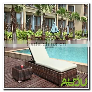 Audu Atlanta Pool Wicker Outdoor Lounger thumbnail-1