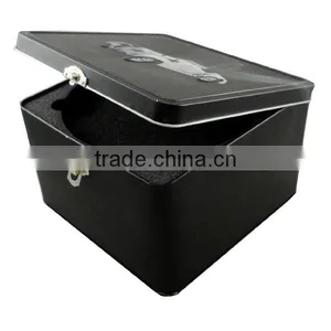 Hot Biscuit Square Chocolate Tin Box With Lock thumbnail-1