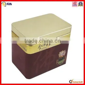 Customed Rectangle Tea Packaging Tin Canister thumbnail-1