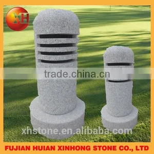 Small Gray Maru Yukimi Lantern Decorative Pagoda thumbnail-1