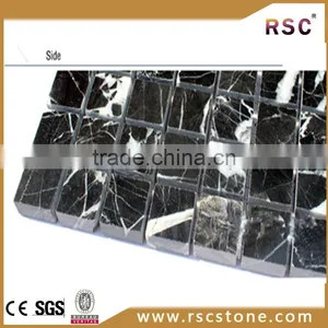 Black Marquina Marble Mosaic Flooring Types thumbnail-1