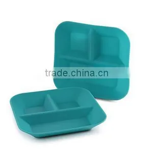 100% BPA Free Microwaveable Dishwasher Safe Silicone Plates For Baby&Kids&Children thumbnail-6