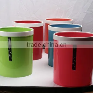 Double Color Plastic Trash Can Waste Bin Medium Dustbin 9L thumbnail-1
