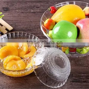Glass Bowl on Stand Glass Bowl Lid Set Glass Bowl Jar thumbnail-3