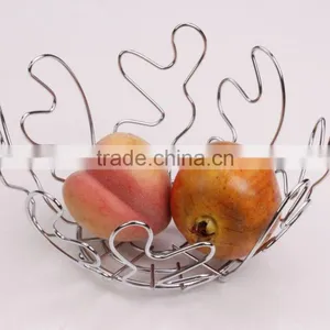 Wholesale Hot Sale Semicircle Stainless Steel Fruit Basket,Fruit Basket BSCI thumbnail-4