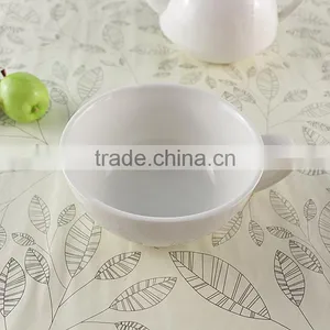 Custom Design Ceramic Tea Set White Porcelain Tea For One Teapot and Cup thumbnail-6