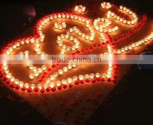 Wedding or Confession Heart Design Candle thumbnail-1