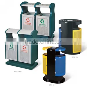 Metal Garbage Cans for Hotel Garden Park Hospital Airport School thumbnail-2