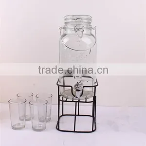 Fruit Juice USA Hotsale Beverage Glass Dispenser With Tap thumbnail-2