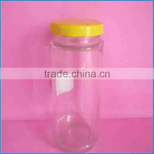 350ml Round Clear Caviar Pickles Glass Bottle thumbnail-1