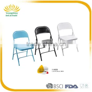 Promotional High Quality Steel Metal Foldable Chair thumbnail-2
