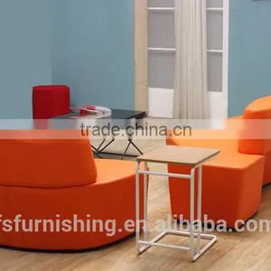 Amazing High Fashion Project Furniture Modern Colorful Backrest Sofa Chair Free Style Waiting Seats for Shopping Center thumbnail-4