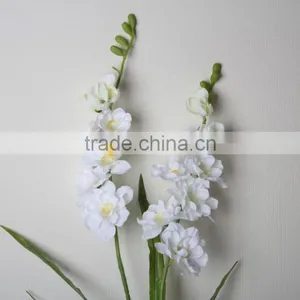 Two Branches Handmake Artificial Fabric Orcihd for Decoration thumbnail-4
