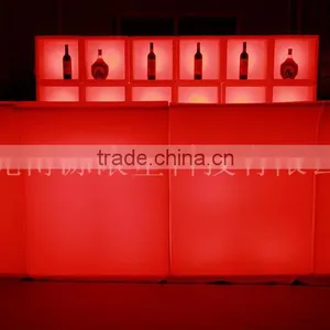 Hotel Led Glowing Counter With IR Remote Control, Curved Led Bar Counter thumbnail-3
