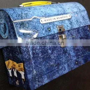 Metal Tin Can With Dome Lid thumbnail-1