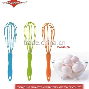 Hot Selling New Design Food Grade Silicone Coated Head Egg Whisk thumbnail-1