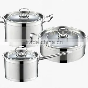 Stainless Steel Soup Pot Pan Sets thumbnail-2