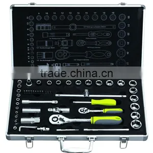 CF598718: 54pcs 1/4" & 1/2"drive Socket and Ratchet Handle Set thumbnail-1