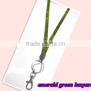 Fashion Emerald Green Rhinestone Crystal Lanyard thumbnail-1