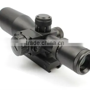 New Compact 2.5-10X32 Riflescope Red Green Mil-Dot Reticle With Side Attached Red Laser Sight Scope Combo (FDA Certified) thumbnail-3
