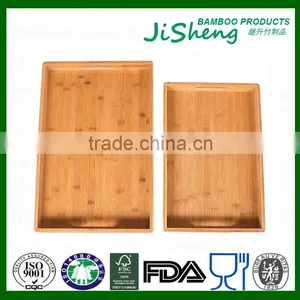 Eco-friendly Top Quality Bamboo Food Serving Tray With Handles thumbnail-3