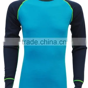 100% Merino Wool Long Sleeve Base Layer Underwear thumbnail-1