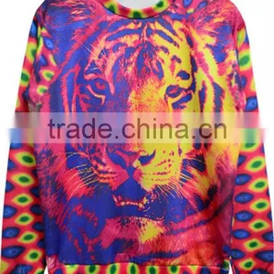 Dazzling Tiger Sweatshirt for Ladies Long Sleeve thumbnail-1