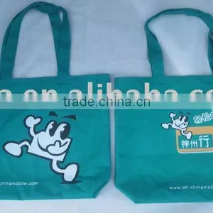 Blue Logo Printed Canvas Bag thumbnail-1