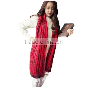 New Style Autumn and Winter Beautiful Men and Women Acrylic Couple Scarfs Korean Style Knitting Scarf thumbnail-2