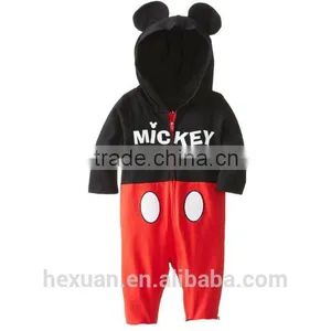 Spring Newborn Clothes Baby Polar Fleece Fabric Romper Long-sleeve Baby Cartoon Cotton Long-sleeved Boys Romper Baby Climbing thumbnail-5