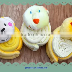 Cute 3D Animal Character Coral Fleece Baby Blanket thumbnail-1