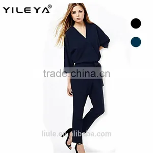 New Design Sexy V-neck Casual One-piece Jumpsuits For Sexy Ladies Formal Jumpsuits for Women thumbnail-1