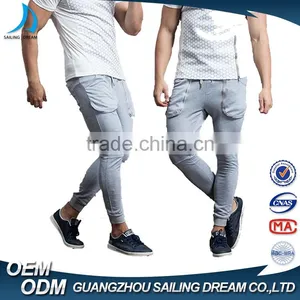 2017 Factory Direct Custom 100% Polyester Sweat Pants Slim Fit Men Latest Design Pants thumbnail-3