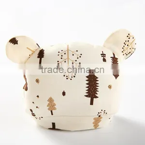 Custome Service Spring Summer Baby Hats Caps for Girls Boys Kids 100 Natural Colored Cotton Cartoon Print thumbnail-1