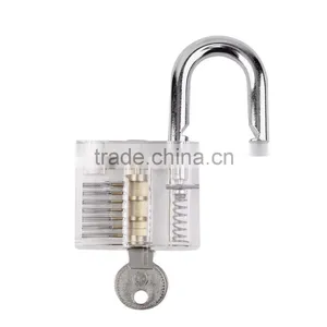 Transparent High Quality Beautiful Design Modern Style Visible Cutaway Practice Padlock Lock Training Skill thumbnail-1