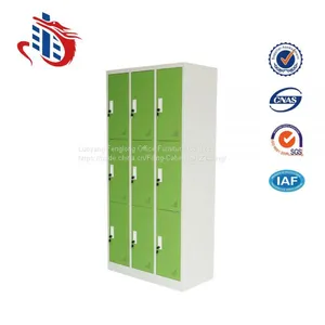Colorful Office School Hospital 9 Doors Stainless Steel Storage Locker Cabinet thumbnail-2