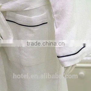 Hot Sale Waffle Bath Robe for Hotel With Embroidery Logo thumbnail-4