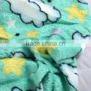 100% Polyester Green Sky Print Coral Fleece Blanket thumbnail-5