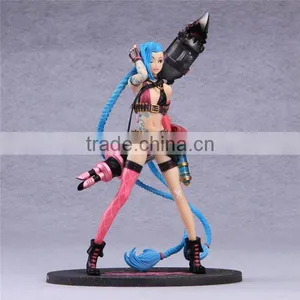 SV-LOL019 Hot Selling Game Toys League of Legends The Go Girl Jinx Action Figure LOL PVC Doll Statues Game Toys thumbnail-3