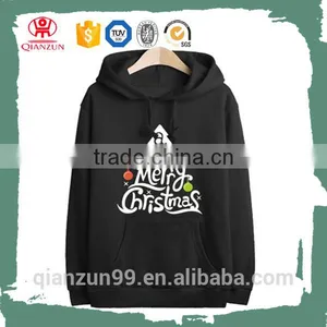 Polar Christmas Tree Hoodies Fleece Pullover Merry Christmas Letter Sweatshirts thumbnail-4