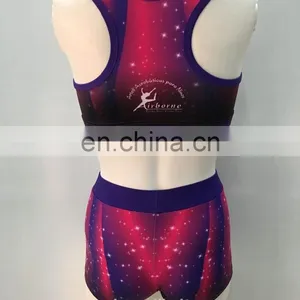 2017 Hot Sale Girls Dance Crop Top Clothes thumbnail-2