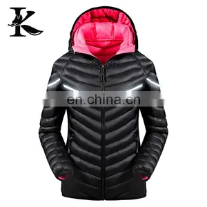 Fashion Outdoor Red Reflective Winter Snowsuit Warm Down Jacket for Ladis thumbnail-3