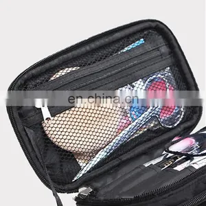 Cosmetic Makeup Bag Double Layer Travel Toiletry Bag Organizer With Mirror thumbnail-5