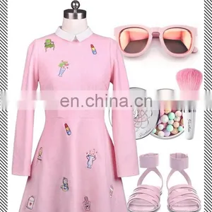 Cute Slimming Christmas Dress 2014 Girls Clothes for Winter Women Dress Wholesale thumbnail-2