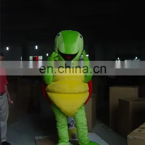 2016 Lovely Green Turtle Mascot Costume Adult Sea Turtles Mascot Costume thumbnail-2